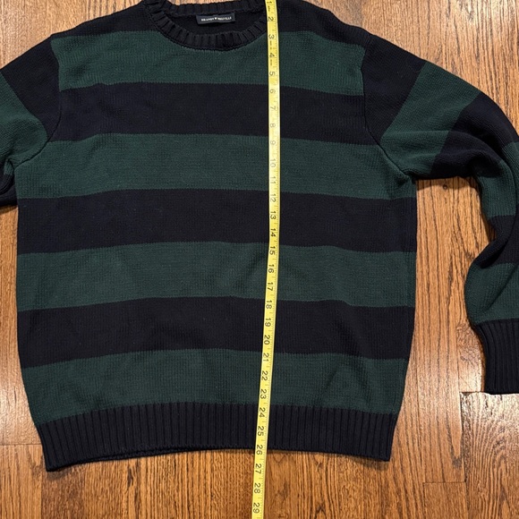 Brandy Melville Brianna cotton Thick Striped Green and Blue Sweater s/m - Picture 4 of 7